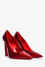 Christian Louboutin Red Patent Psychic Leather 'Condorapik 100' Heels Size 40