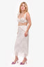 For Love & Lemons White Lace Bralette + Skirt Set Size M