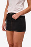 Wardrobe NYC Black Denim Mini Skirt Size 27