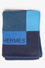 Hermes Black/Navy Wool/Cashmere Blanket