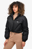 Prada Black Re-Nylon Quilted Puffer Size 38