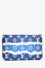 Louis Vuitton Limited Edition Blue Monogram 'Escale' Double Zip Pochette