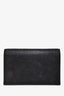 Saint Laurent Black Croc Embossed Leather Small Wallet on Chain