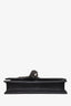 Saint Laurent Black Croc Embossed Leather Small Wallet on Chain