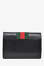 Gucci Black Leather Web Dionysus Wallet on Chain