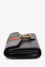 Gucci Black Leather Web Dionysus Wallet on Chain