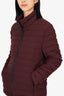 Mackage x Harry Rosen Burgundy Quilted Puffer Jacket Size 38 Mens