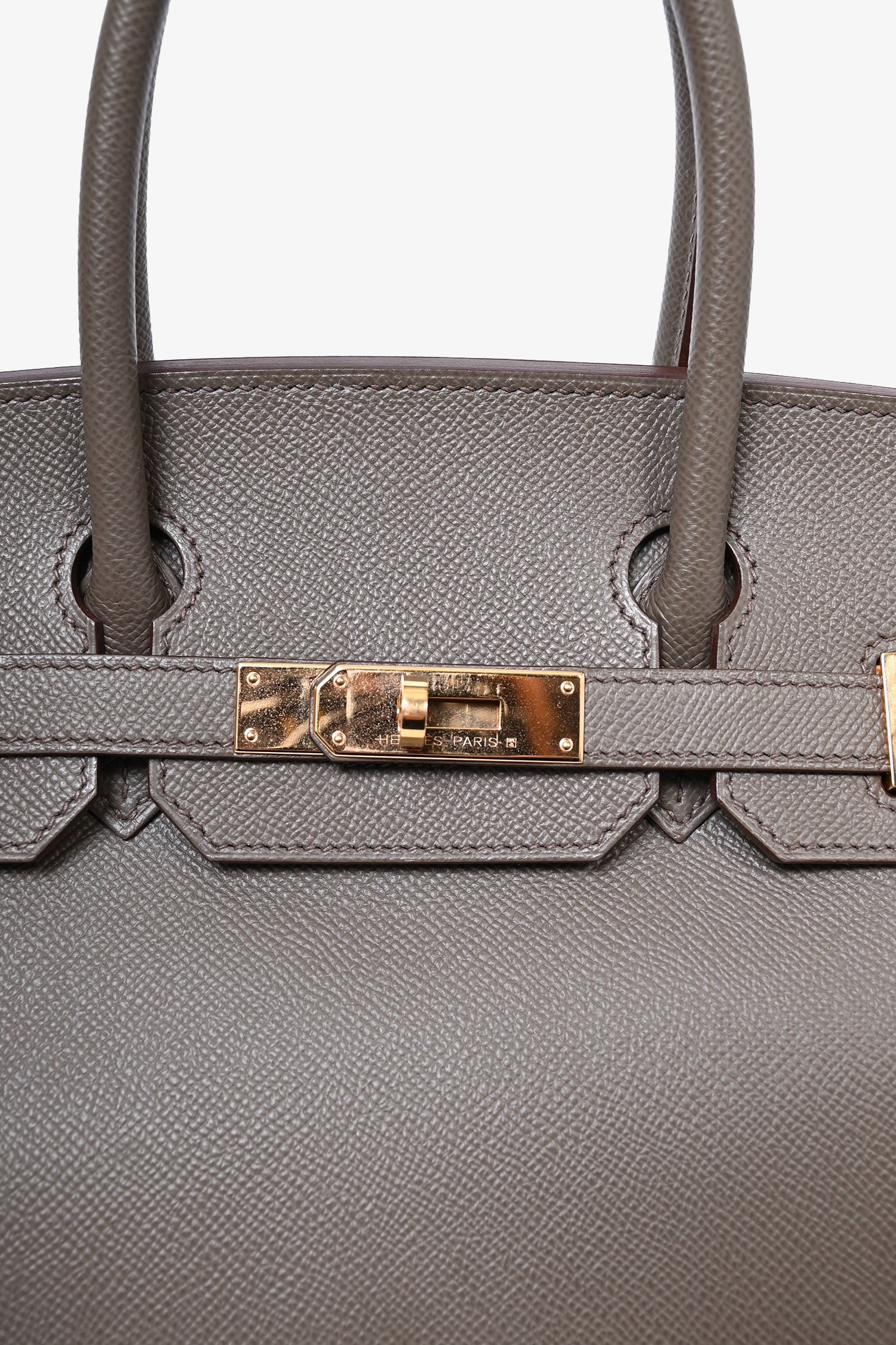 Hermes 2020 Birkin 30 Gris Etain Epson Leather Top Handle Bag Mine Yours