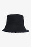 Prada Black Denim Logo Hat