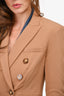 Veronica Beard Camel Double Breasted Blazer Size 2