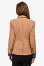 Veronica Beard Camel Double Breasted Blazer Size 2