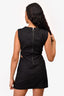 Maje Black Denim Cut Out Mini Dress Size 38