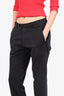 Dries Van Noten Black Belted Cargo Pants Size 50