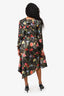 Off-White Black/Pink Floral Asymmetrical Dress Size 42