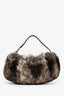 Salvatore Ferragamo Vintage Chinchilla Fur Mini Pochette