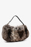 Salvatore Ferragamo Vintage Chinchilla Fur Mini Pochette