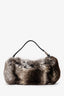 Salvatore Ferragamo Vintage Chinchilla Fur Mini Pochette