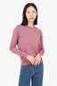 Isabel Marant Etoile Pink Cotton/Wool Crew Neck Sweater Size 40