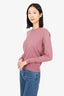 Isabel Marant Etoile Pink Cotton/Wool Crew Neck Sweater Size 40