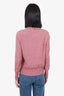 Isabel Marant Etoile Pink Cotton/Wool Crew Neck Sweater Size 40