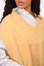 Samsoe Samsoe Yellow Wool Oversized Sweater Vest Size XS