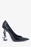 Saint Laurent Black Pointed Opyum Heels Size 38.5