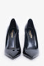 Saint Laurent Black Pointed Opyum Heels Size 38.5