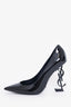 Saint Laurent Black Pointed Opyum Heels Size 38.5