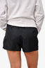 Prada Black Re-Nylon Logo Patch Shorts Size 40