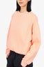 T By Alexander Wang Peach Crew Neck Sweater Size XS