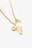 Pre-loved Chanel™ Gold Tone Africa Map Pendant Necklace