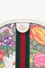 Gucci Off White/Beige GG Supreme Canvas Small Floral Ophidia Shoulder Bag