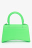 Balenciaga Green Leather Hourglass XS Top Handle Bag