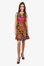 Etro Multicolour Floral Brocade A-Line Sleeveless Dress Size 38