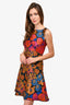 Etro Multicolour Floral Brocade A-Line Sleeveless Dress Size 38