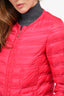 Moncler Pink Lissy Giubbotto Down Jacket Size 1