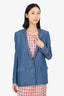 Acne Blue Single Breasted Blazer Size 36