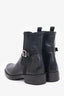 Prada Black Leather Buckle Detail Chelsea Boots Size 35.5