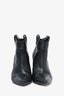 Veronica Beard Black Snake Embossed Leather Heeled Ankle Booties Size 36