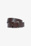 Gucci Brown Guccissima GG Leather Belt Size 85 Mens