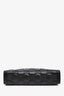 Gucci Black Leather Metalasse Monogram Pouch