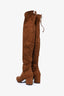 Stuart Weitzman Brown Suede Thigh High Boots Size 6.5