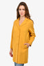 Weekend MaxMara Yellow Wool Blend 'Cucito A Mano' Coat Size 4