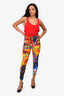 Moschino Couture Multicolor Graffiti Print Pants Size 40