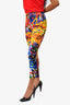 Moschino Couture Multicolor Graffiti Print Pants Size 40