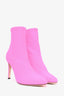 Giuseppe Zanotti Neon Pink Neoprene Sock Boots Size 40