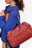 Pre-Loved Chanel™ 2011 Brick Red Quilted Leather Retro Chain Shoulder Bag (As Is)