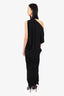 Poiret Black Asymmetric 'Peggy' Dress Size 42