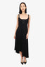 Ellery Black 'Armoire' Corset Asymmetric Slip Dress Size 8