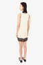 Haute Hippie Cream/Black Silk Ruffle Dress Size XS